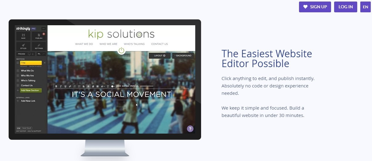 Strikingly Website Editor Strikingly Website Editor